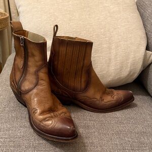 Golden Goose Brown Leather Boots